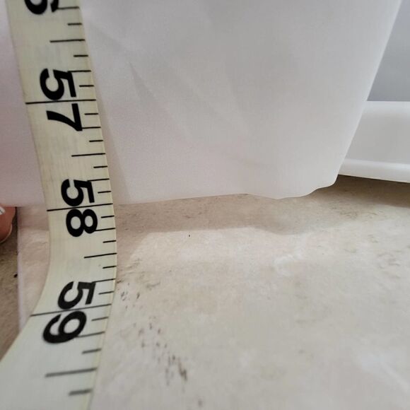 Cosmobella Sweetheart Pleated Strapless Wedding Dress White Size 2 - Picture 12 of 15